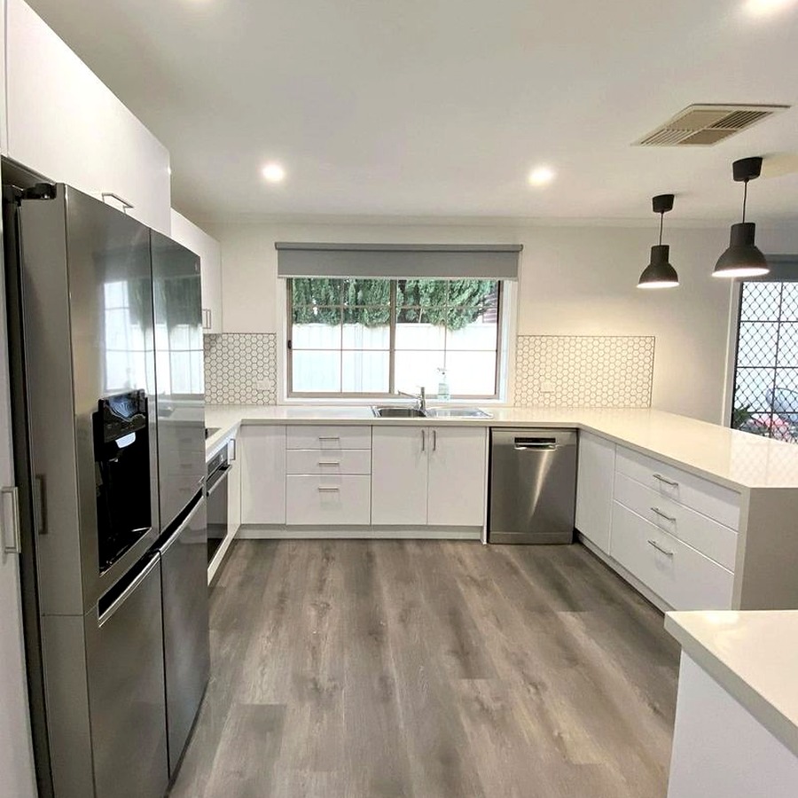 Kitchen renovation, wide view, Melbourne