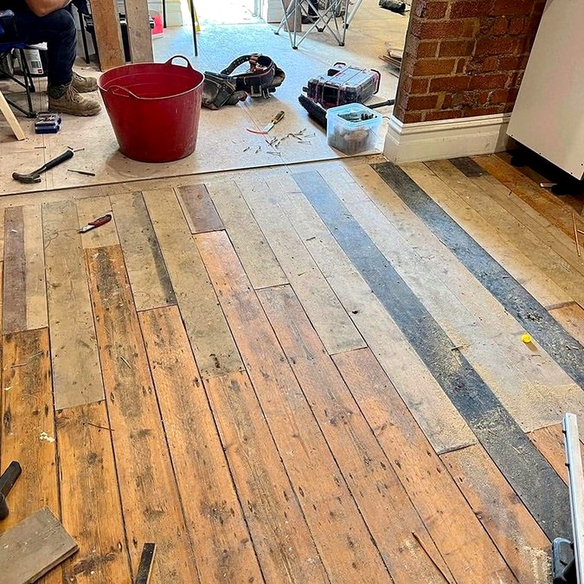Flow Renovations mid-renovation, subfloor works, Melbourne