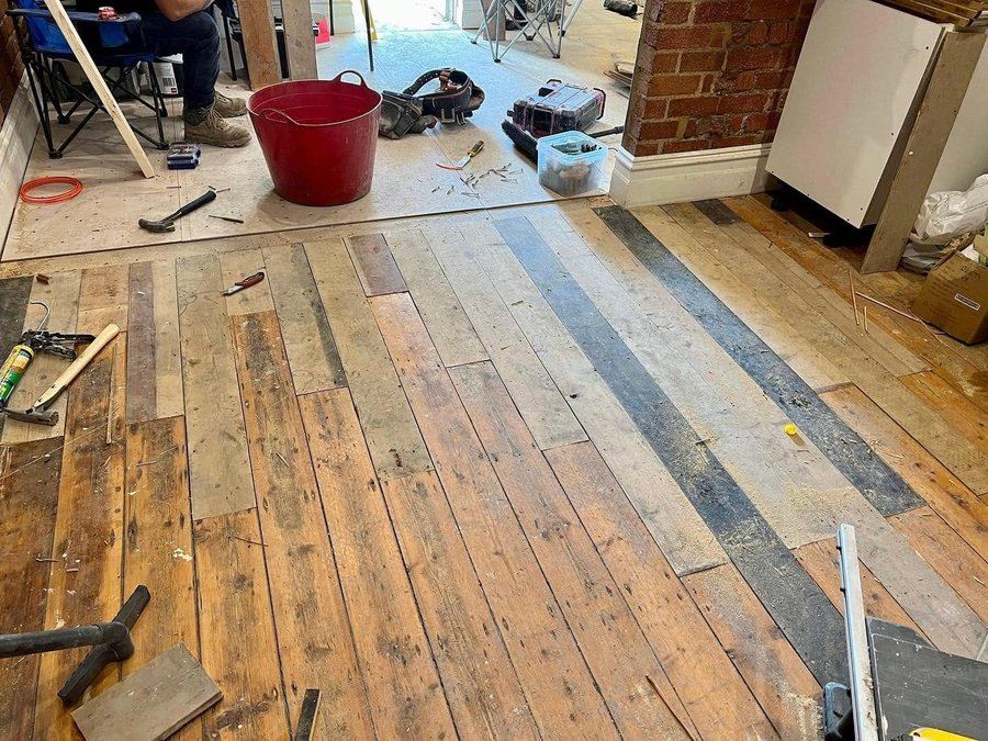 Replacing subfloor timbers during a renovation